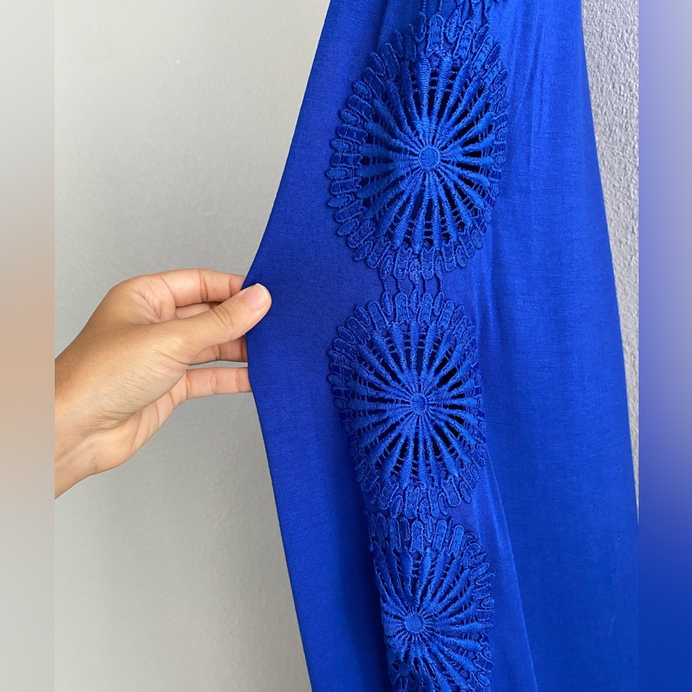 Cookies Hawaii Royal blue dress with appliqué on sides - Picture 2 of 6